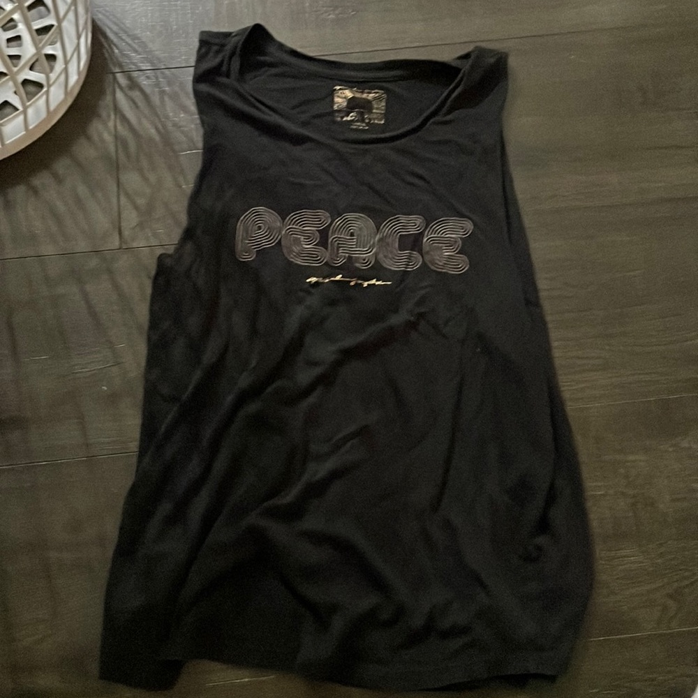 Black spiritual gangster tank top